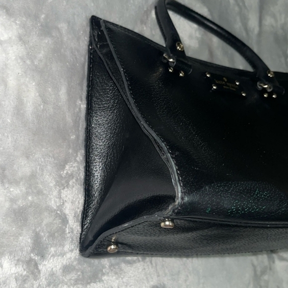 Kate Spade ♠️ Black Pebbled Leather Handbag & Wallet SET - Picture 6 of 16